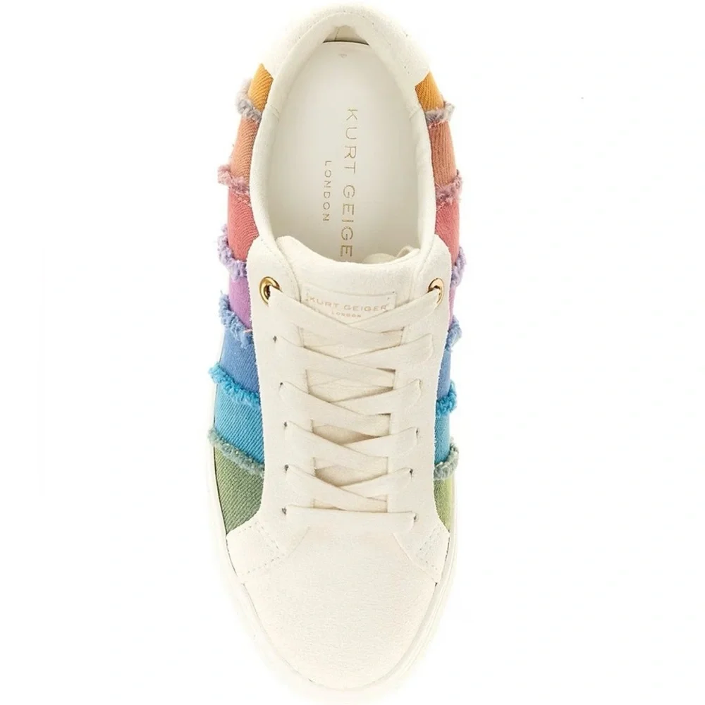 NWT: Kurt Geiger Women’s Lane Strip Sneakers - Picture 5 of 7